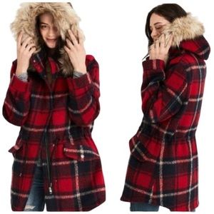 American Eagle Plaid Coat